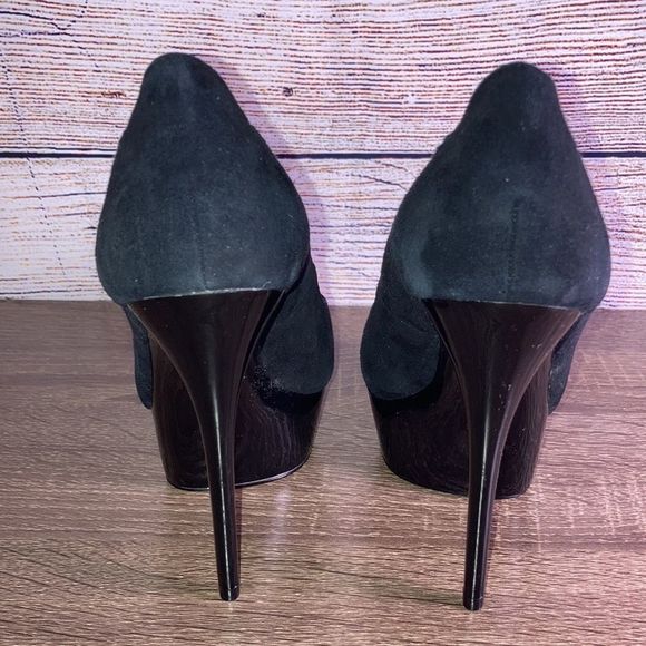 Truth or Dare Black Suede heels by Madonna size 6 - Picture 4 of 13